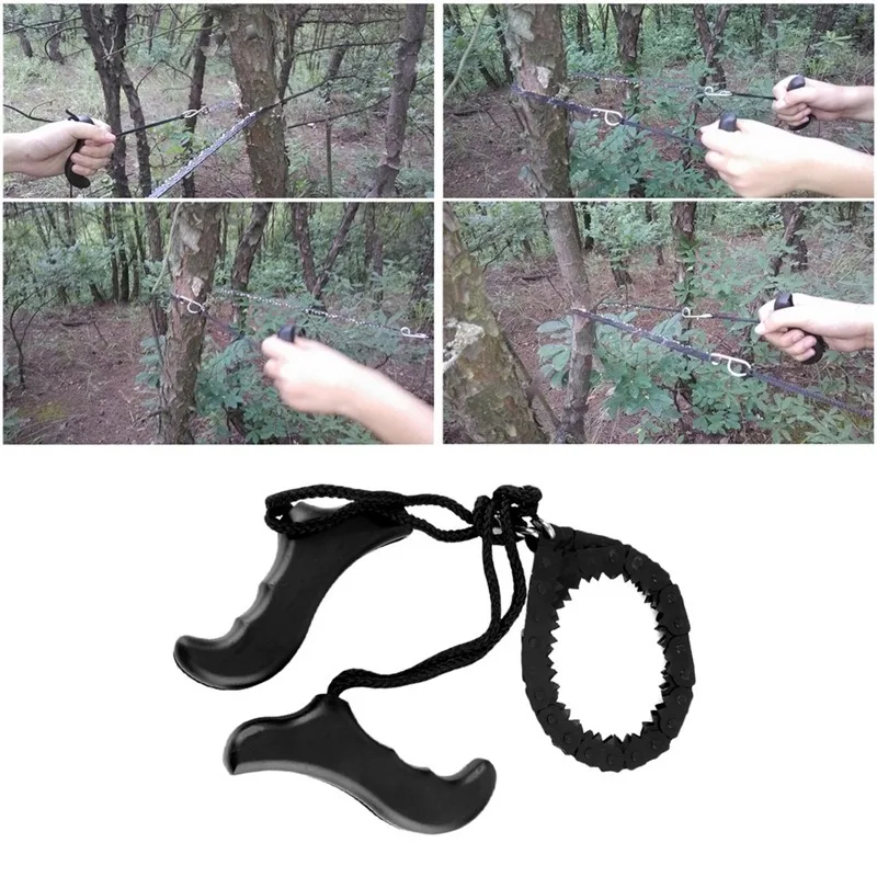 

Manual Hand Iron Rope Chain Saw Practical Portable Emergency Survival Gear Steel Wire Kits Travel Tools Outdoor Camping Hiking