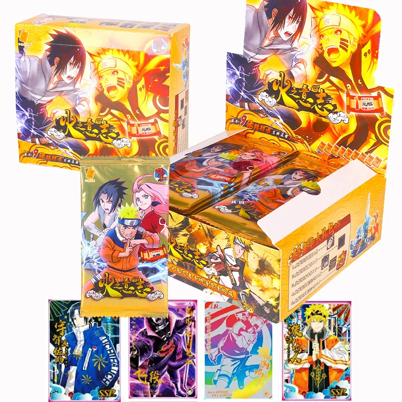 

Narutoes Collection Cards Uzumaki Uchiha Sasuke Haruno Sakura Kakashi TCG Trading Card Game for Children Birthday Gift Toy