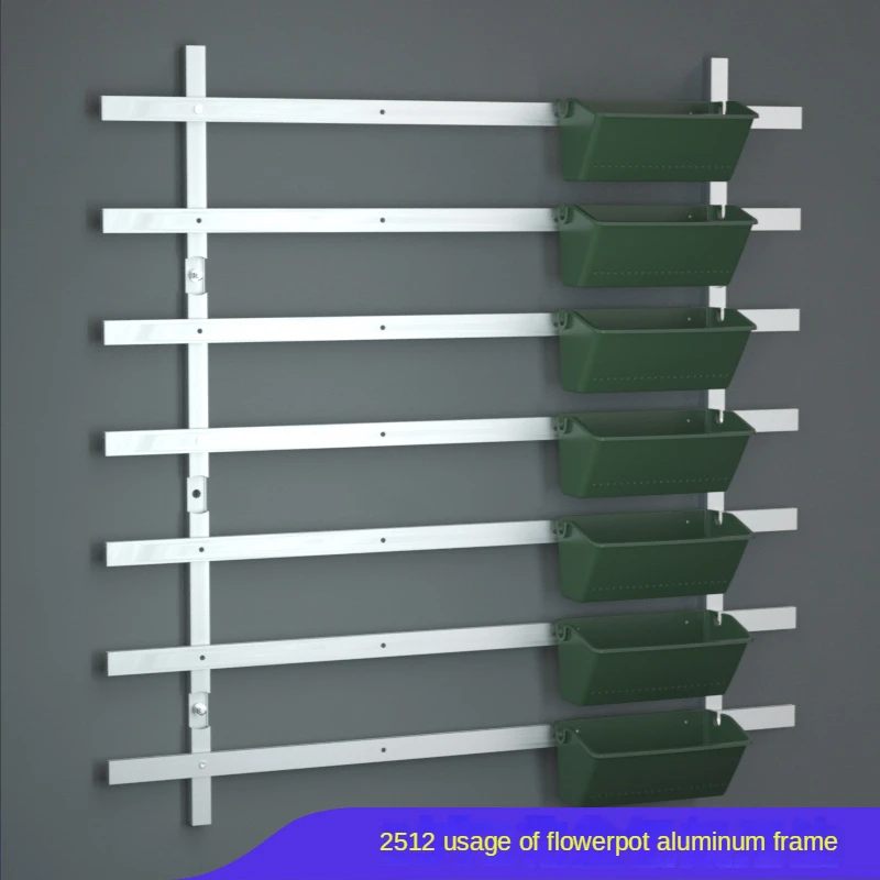 

Custom indoor and outdoor rust-proof aluminum alloy shelf assembly corrosion wall hanging plant wall pot special purpose