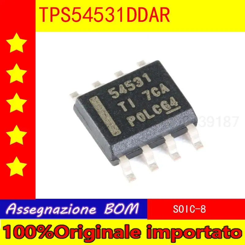 Понижающий чип преобразователя TPS54531DDAR SOIC - 8 5 a 570 кГц, 5 шт./лот