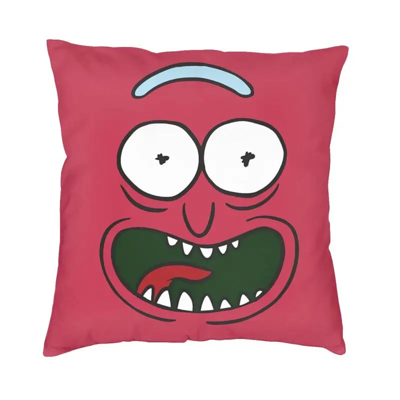 

Rick Face Cartoon Print Pickle Boonie Cushion Covers Sofa Decoration Square Throw Pillow Cover 40x40cm Double Sided Print