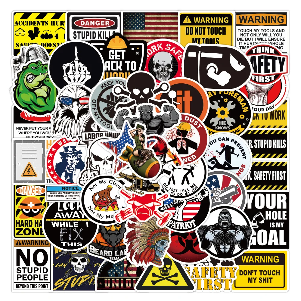 

10/30/50PCS New Popular Cartoon Welder Worker Sticker Pack Skateboard Guitar Decoration DIY Laptop Kids Graffiti Decal Wholesale