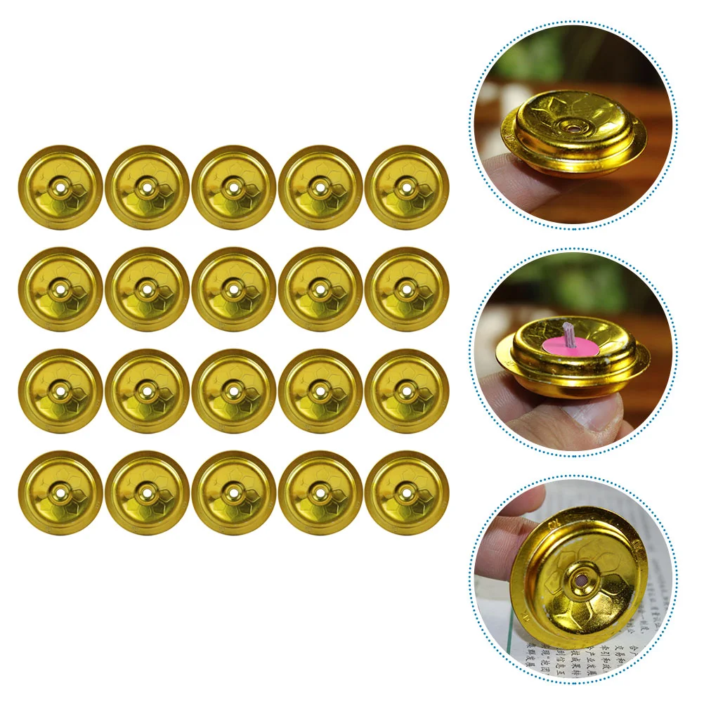 

Wick Holder Lampfloating Oil Holders Wicksstand Float Metal Disc Tealight Supplies Accessoriesbutter Lotus Core Altar Kerosene