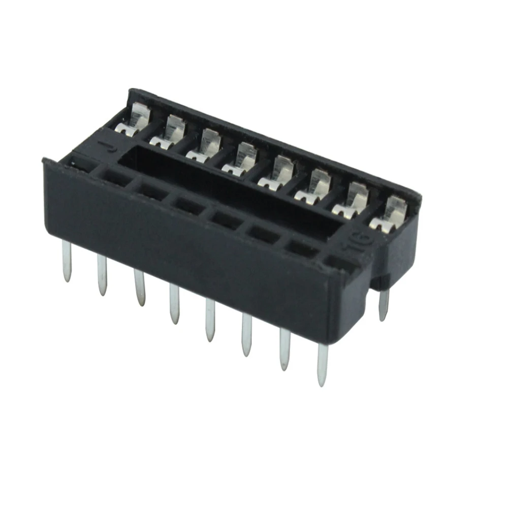 

50PCS 16pin 16-Pins 16 Pins 16P DIP IC Sockets Adaptor Solder Type Socket 100% Original DIY