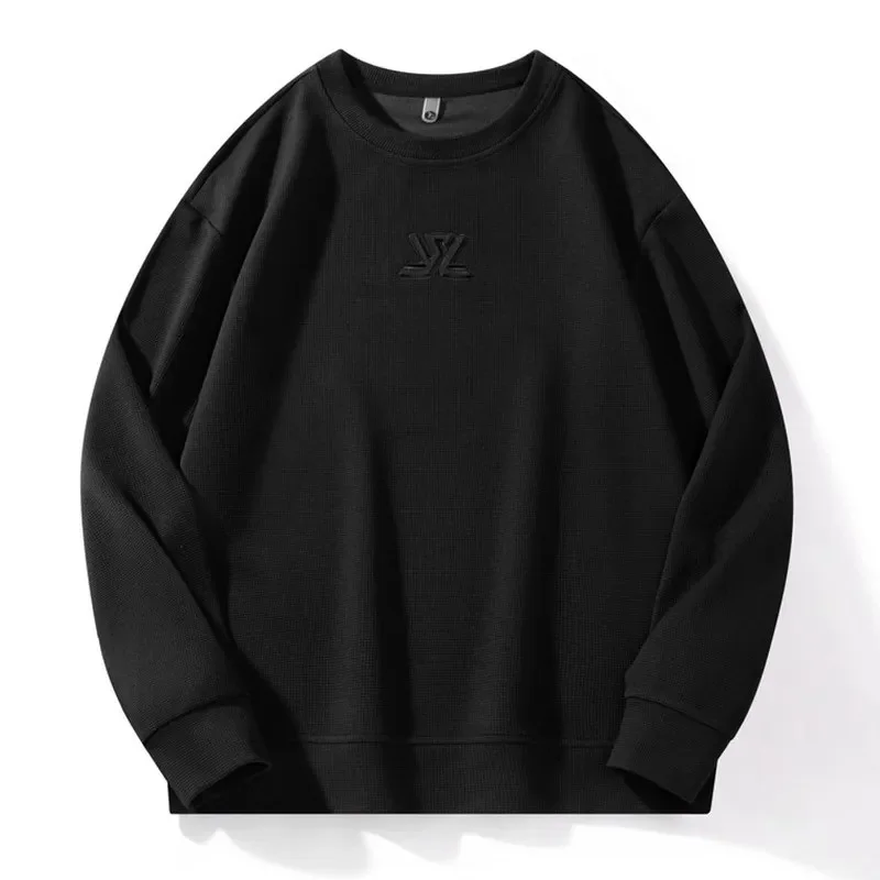 Мужская толстовка с капюшоном XL-8XL большой пуловер длинными рукавами и круглым