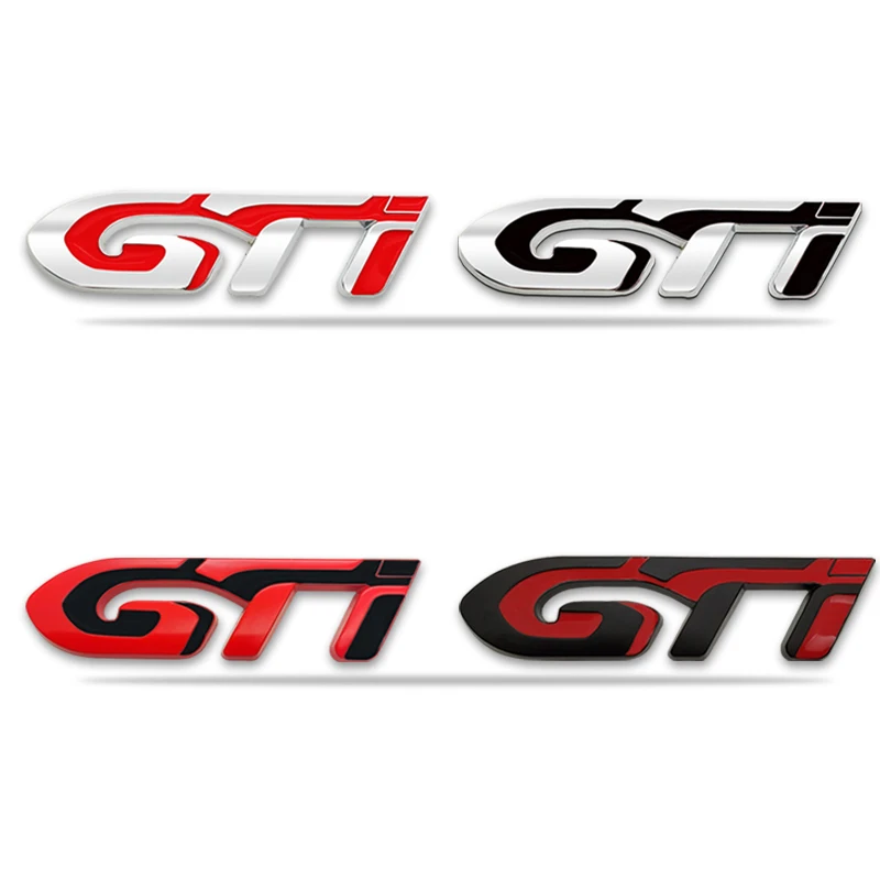 

3D Metal Car Sticker GTI Logo Emblem Badge Decals For Peugeot GT 308 306 106 206 205 208 307 3008 207 508 2008 5008 Car Styling