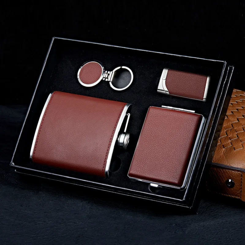 

Portable Stainless Steel Hip Flasks Set Personalized Funnel Pocket Hip Flask Men Gift Fiaschetta Household Products DF50JH