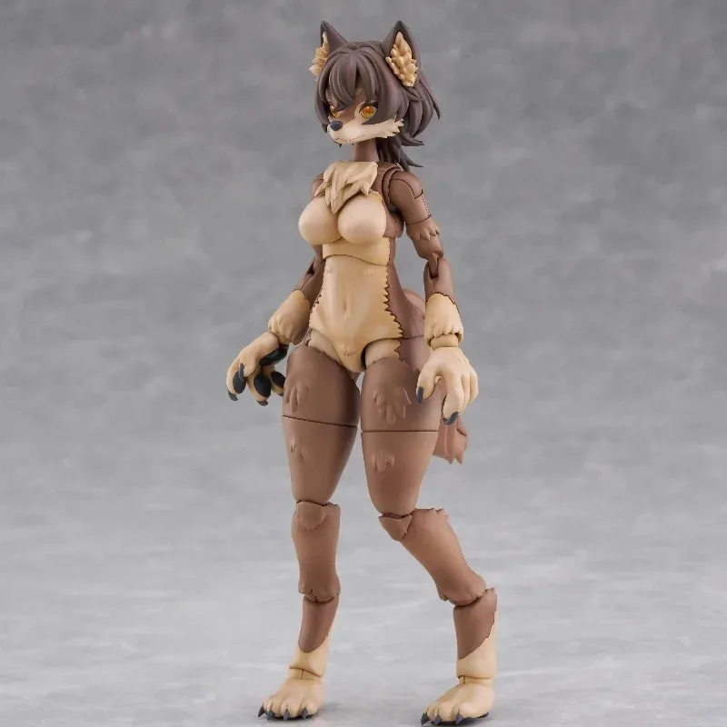 Фото В наличии: Сборная модель AOSHIMA KEMOPLA Beast Girl KP‑01R Khao Manee KP‑02R Японский Волк, подвижная фигурка, коллекционный подарок. №5