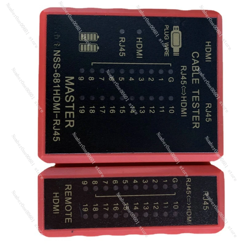 RJ45 Hundred Megabit POE Тестер против ожогов Измеритель проводов HDMI Цифровой кабель