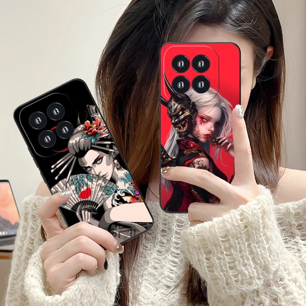 Чехол для мобильного телефона с татуировками Geisha чехол Xiaomi 14 13 12 11 10 9 T Ultra Lite Pro S SE X