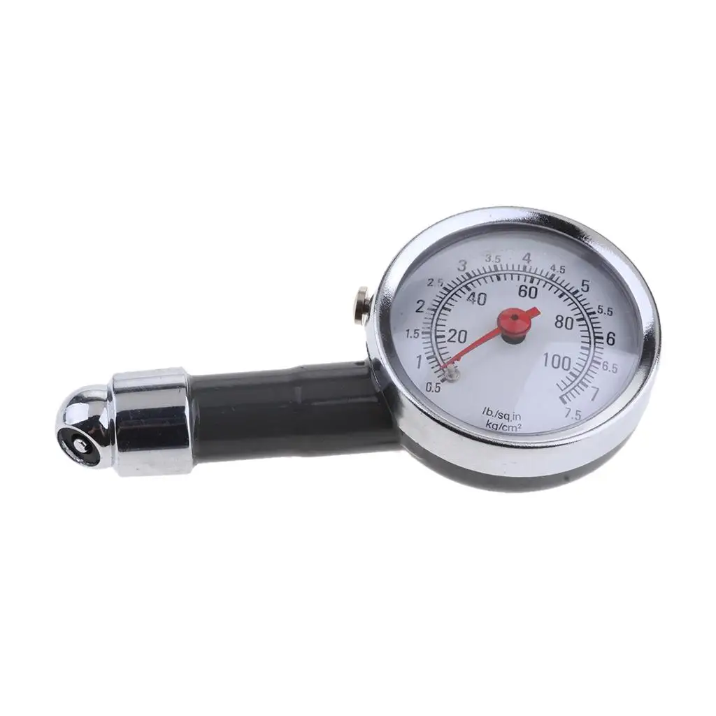 

Vintage Car Motorcycle 0-100 PSI 0-7.5Kg/m2 Tire Air Pressure Gauge