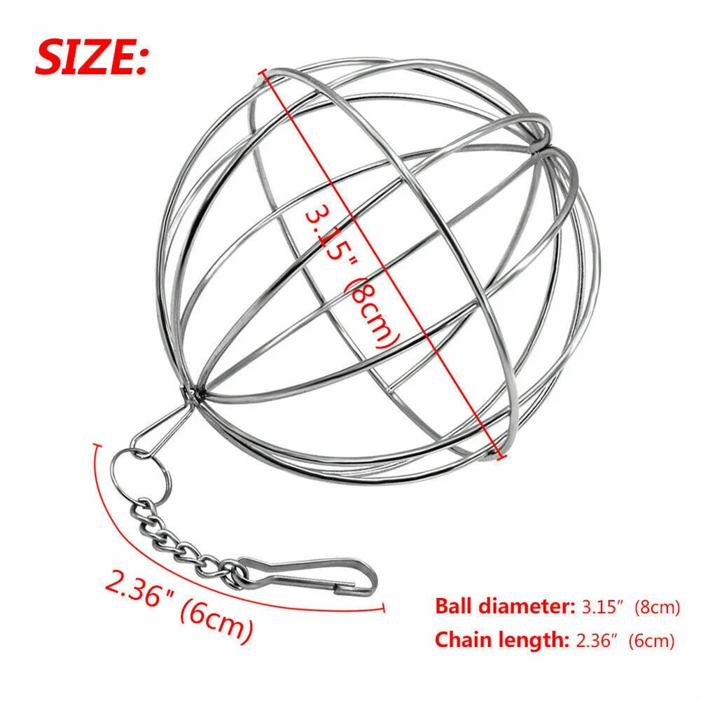 

Pet Rabbit Feed Dispenser Ball Feed Dispenser Ball Grass Rack Ball Guinea Pig Hamster Hay Manger Stainless Steel