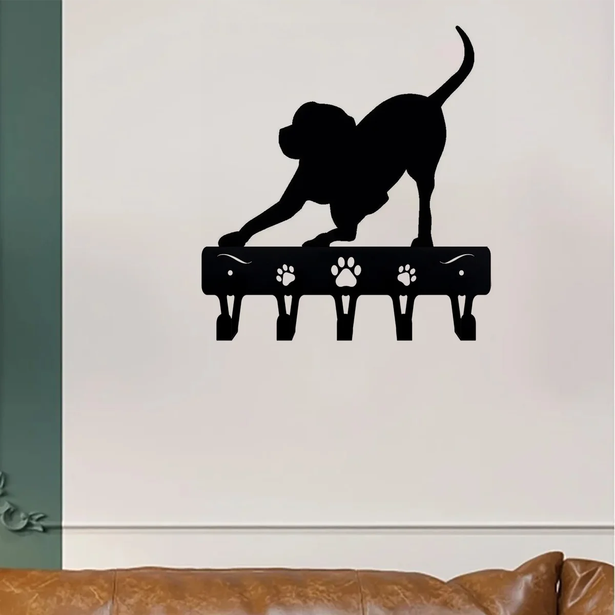 Настенный Железный Крючок Для Собаки Дикий Щенок Держатель Ключей И Поводка