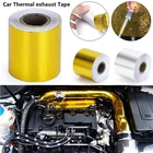 Золотая Автомобильная теплоотводящая лента, огнестойкая самоклеящаяся теплоотражающая лента для автоматического сброса, теплоизоляционная защитная лента