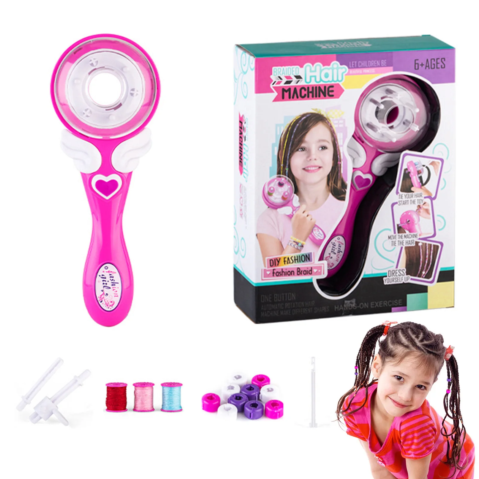

Automatic Electric Hair Braider Hair Twist Machine Twist Braiding Machine DIY Twist Hairstyle Tools Kit For Teen Girls