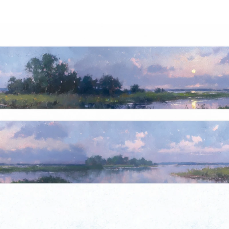 

Бумага Mr. Paper, 6 стилей, 200 см в рулоне, Васи-лента, летние пейзажи, наклейки «сделай сам», материал для ручного аккаунта, лента, наклейки