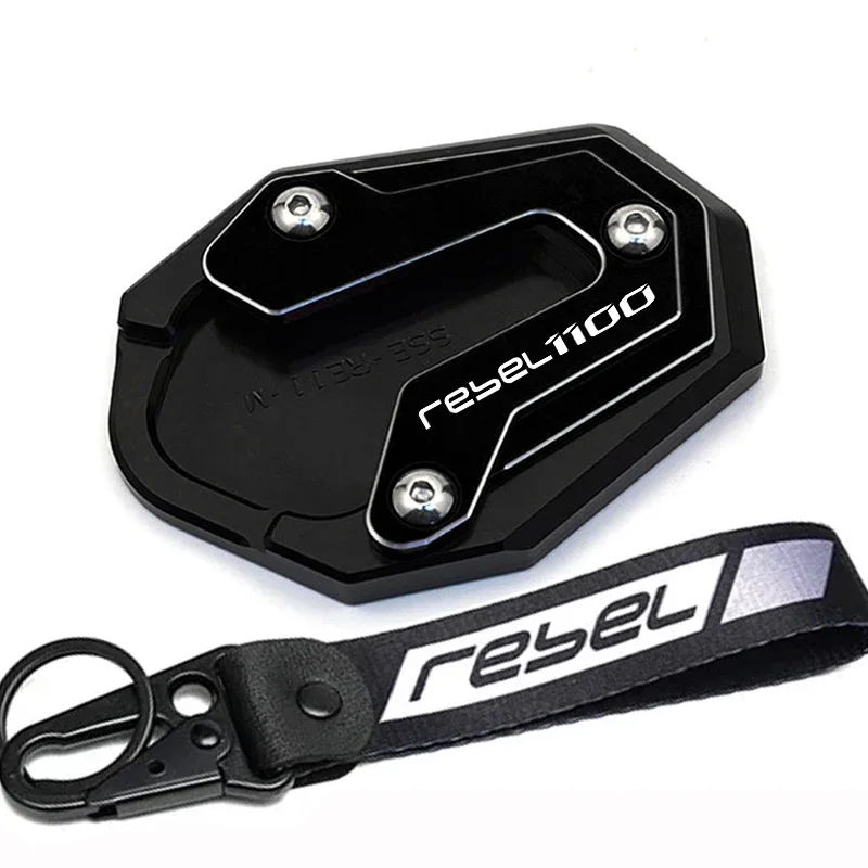 

Подходит для HONDA REBEL 1100 DCT CMX 1100 CM1100 Rebel 1100 2020-2024 2023, аксессуары для мотоциклов, подставка для ног, боковая подставка, накладка, пластина