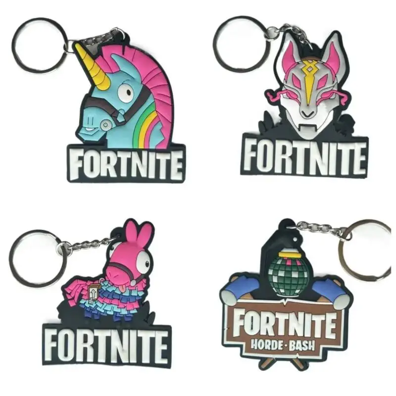Брелок для ключей из ПВХ по игре Fortnite, милый парный брелок для сумкиавтомобиля, подвеска, детский подарок на день рождения (art.: 3920da80392fa) - 3920da80392fa
