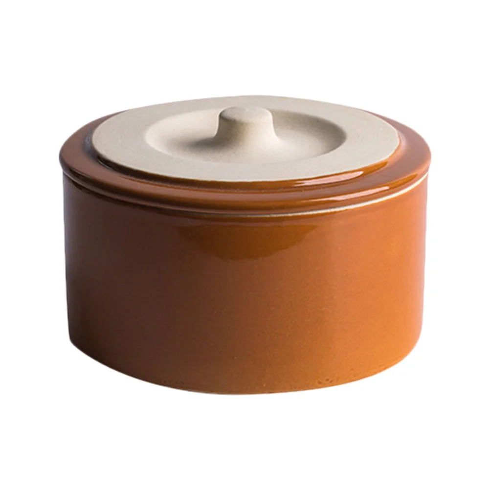 

Ceramic Steamed Rice Bowl with Lid Ceramic Stew Bowl Kitchen Mini Soup Bowl