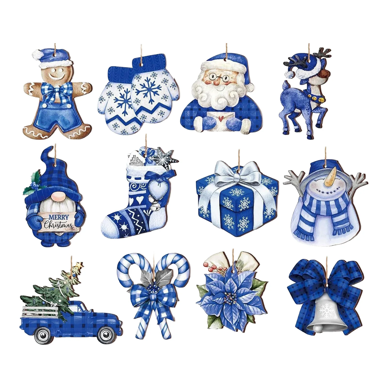 

Синие деревянные гномы для рождественской елки