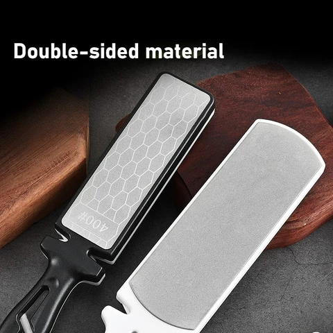 5 в 1 двухсторонняя точилка для кухонных ножей, алмазный точильный камень с нескользящей ручкой, многофункциональный кухонный инструмент для дома