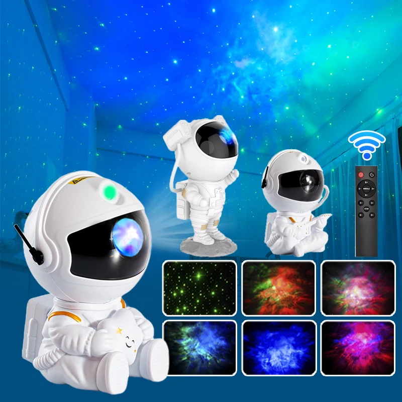

Светодиодный ночник Galaxy Star, проектор звездного неба, астронавт, порторы, лампа для спальни, Декор, ночник, светильник для детей, подарок на день рождения