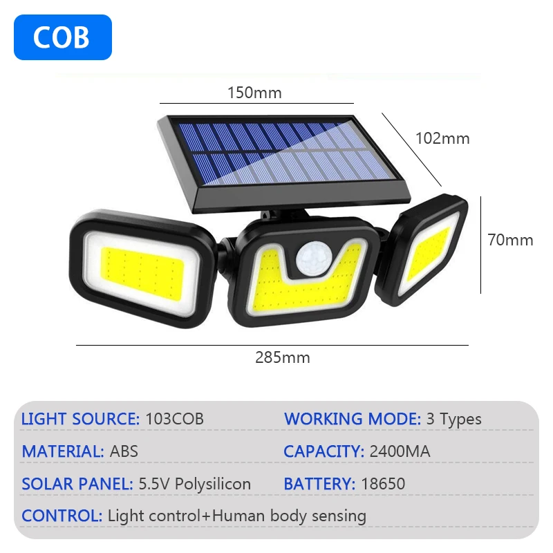 

Солнечный уличный светильник TIIIIT IP65