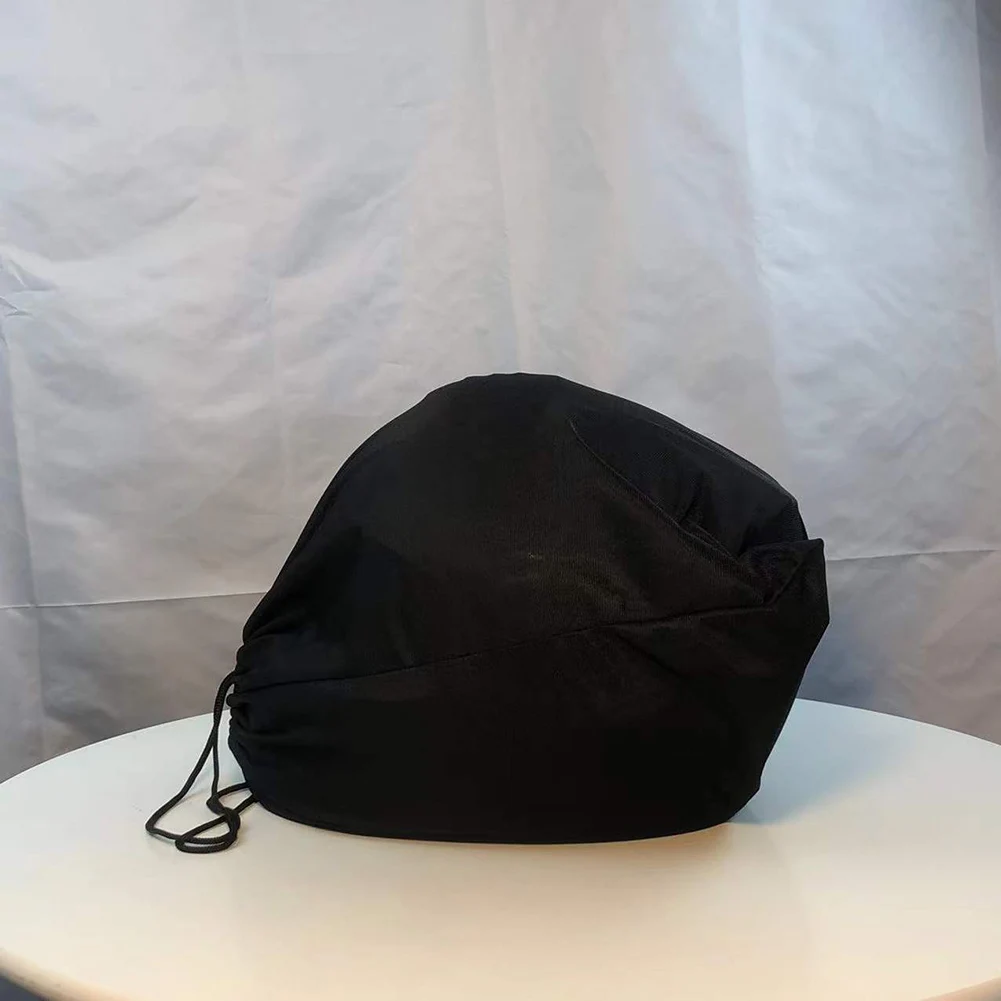 

Pocket Fabric Motorcycle Helmet Bag Car Black Drawstring Fabric Holder Polyester & Cotton