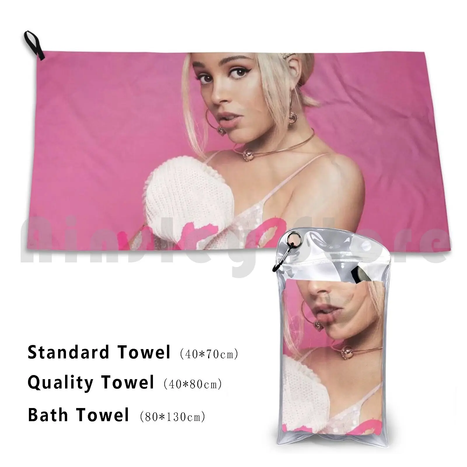 

Threecut Cat Hot Red 2019 Tour World 2021 Beach Towel Quick Dry Quality Towel Live Doja Pink Concert Cover American