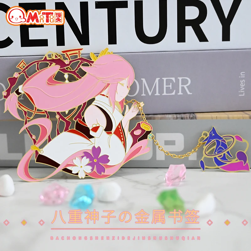 

Anime Genshin Impact Yae Miko Metal Bookmarks Gift