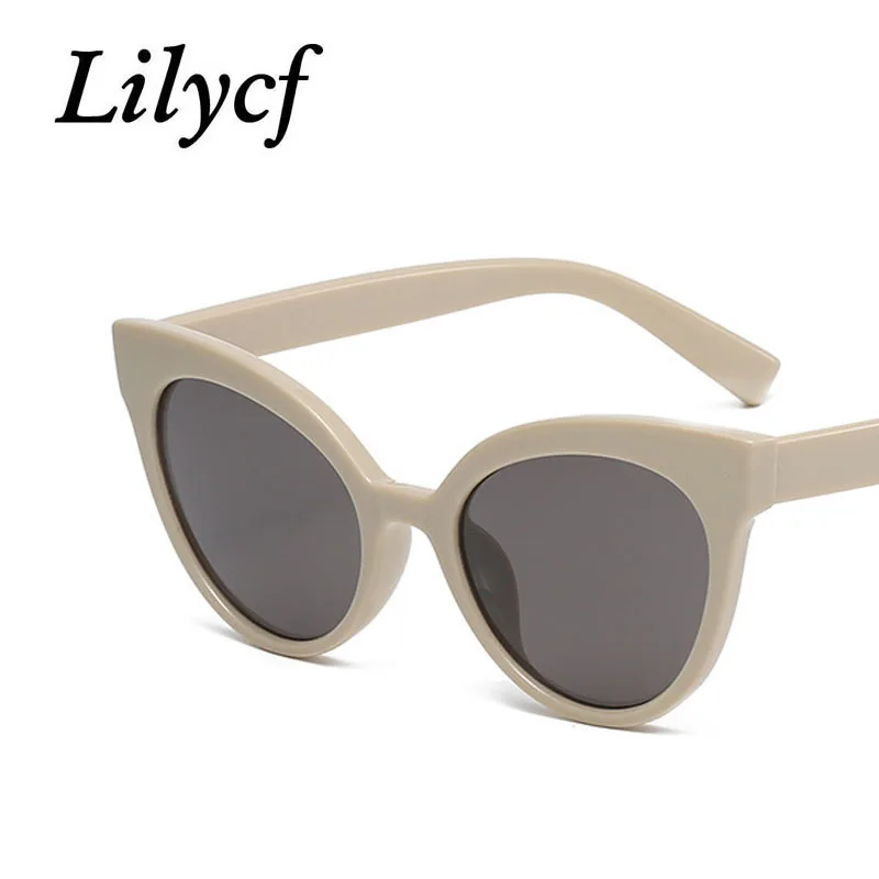 

2022 New Ladies Sunglasses Trend Contrast Color Personality Cat Eye Glasses High Quality Anti-Glare Gradient Glasses UV400