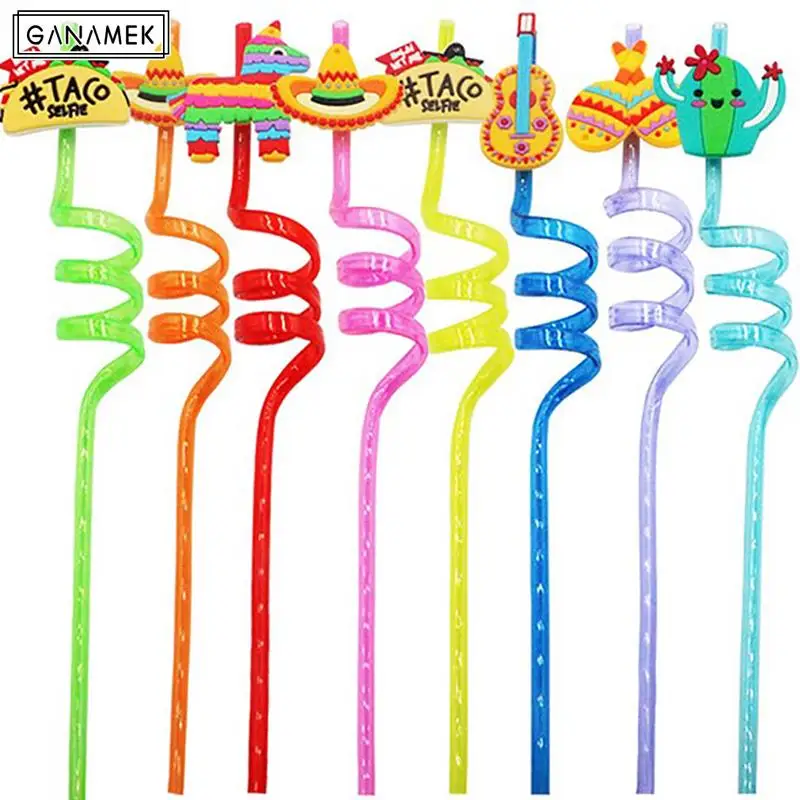 

8 шт., пластиковые соломинки для напитков, 27 см