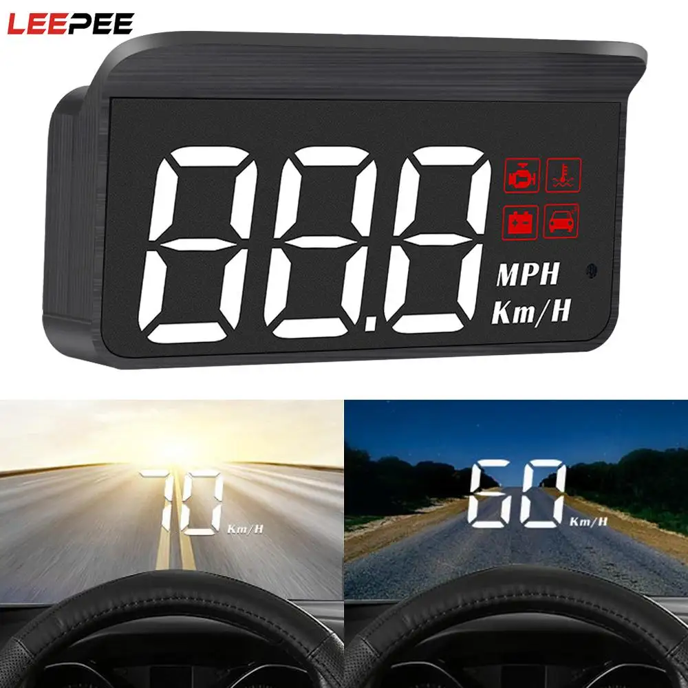 

Overspeed ​​​​Warning Windshield Projector Digital Electronic M3 OBD2 HUD Auto Accessories Auto Parts Car Head Up Display