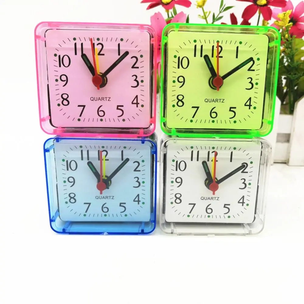 Creative Square Alarm Clock Fashion Mini Table Clock Stably 