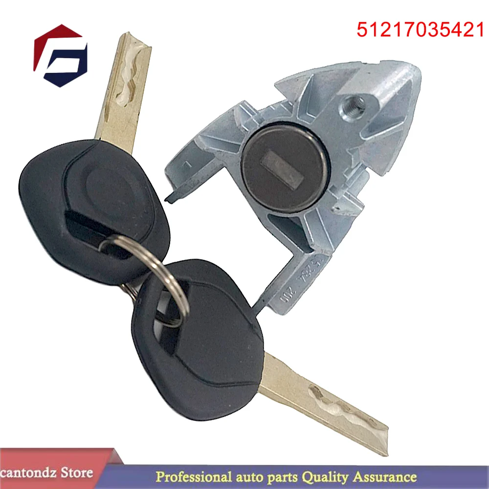 

For BMW X5 E53 51217035421 Left Driver Door Lock Repair Kit Key Cylinder Barrel With 2 Keys