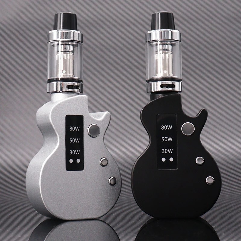 

Smoke Guitar Kit 80W Vape Box Mod 2ml Pod Tank Atomizer 2000mAh Built-in Battery USB Rechargble E-cigarettes Vaporizer Vape Pen