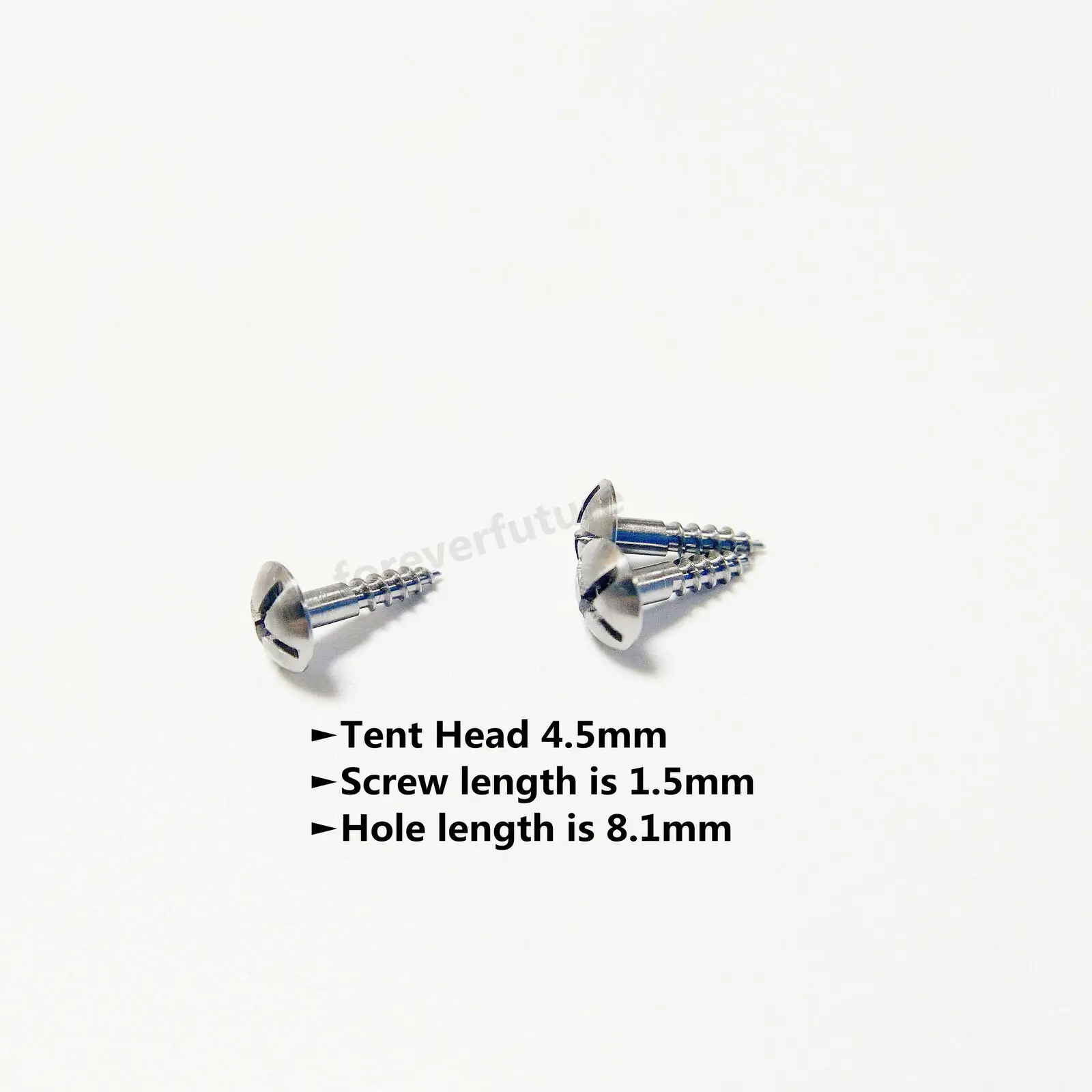 5Pcs Dental GBR Half Threaded Tent Screw Titanium Alloy Guided Regeneration Membrane Pin