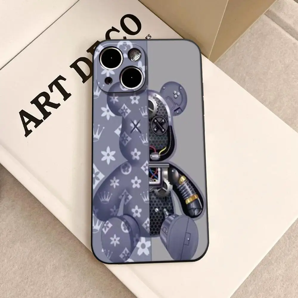 Фото Чехол HD для Apple iPhone 17 Pro Max XS XR Air 16 7 8 11 12 Plus 15 13 Mini, роскошный чехол для телефона с роботами и медведями, модный дизайн XAXC №1
