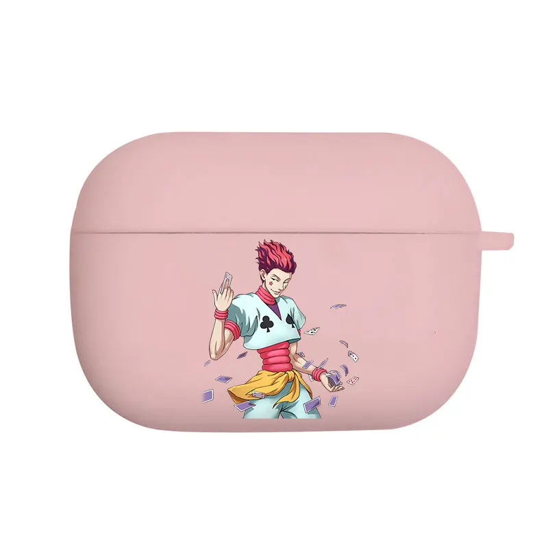 Новый мультяшный чехол для наушников Hunter X Hunter HXH для AirPods1 2 3 Pro, мягкие силиконовые беспроводные Bluetooth наушники в розовом цвете (art.: 3920bc92ad110) - 3920bc92ad110