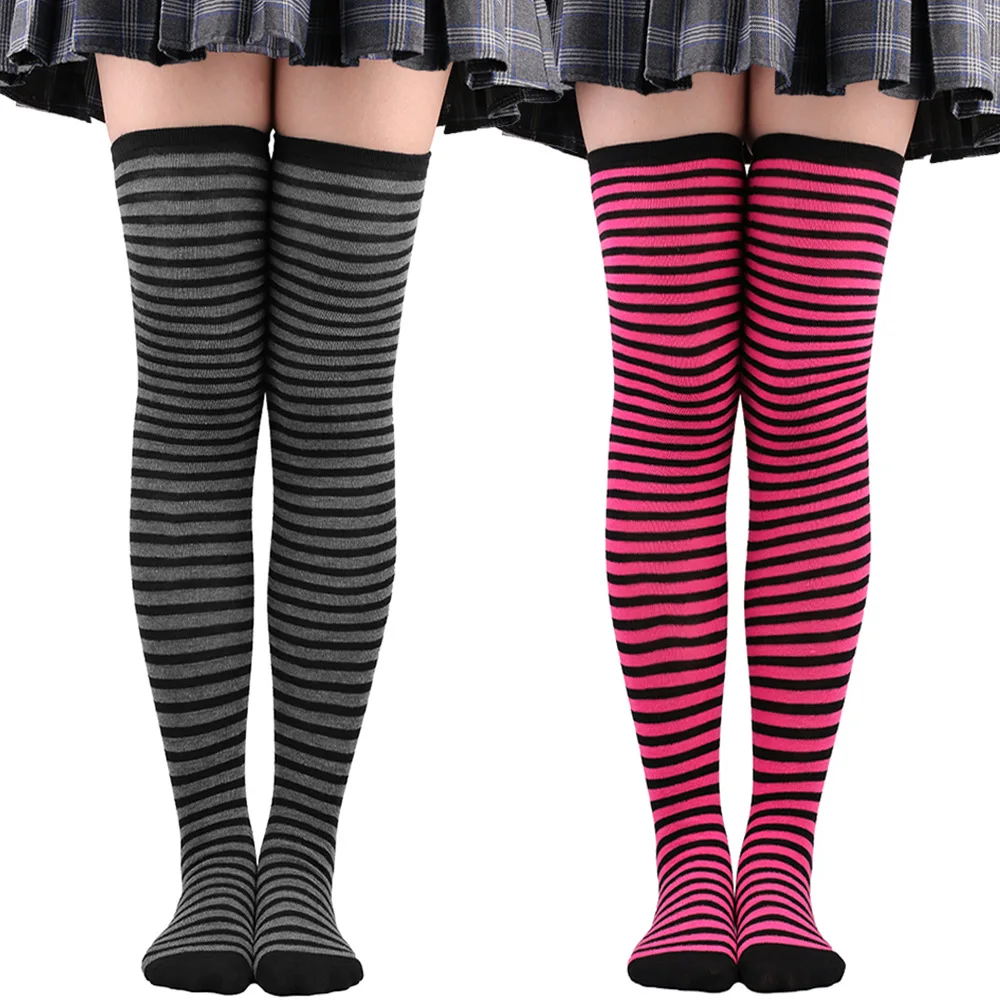 Halloween Socks 2022 Female Striped Cosplay Costume Stocking Wholesale 30 pairs/Lot
