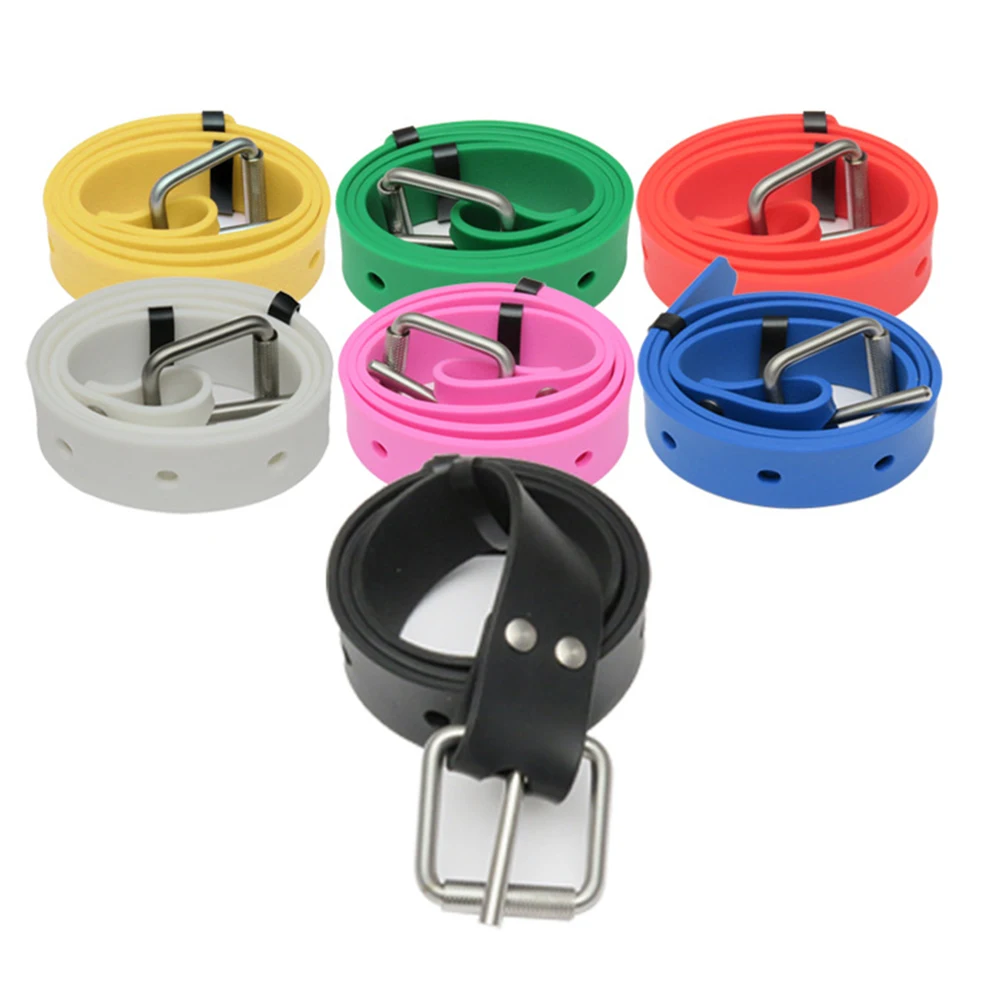

1.3m Strong Silicone Diving Weight Belt Stainless Steel Quick Release Buckle Freediving Scuba Snorkeling Strap Fishing Equipment