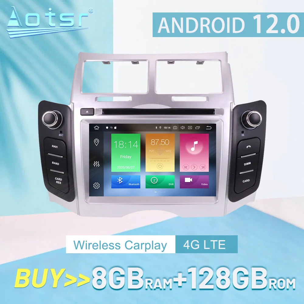 

For TOYOTA YARIS 2005-2011 Android 12 Car Stereo Radio Multimedia Player GPS Navigation Car Radio