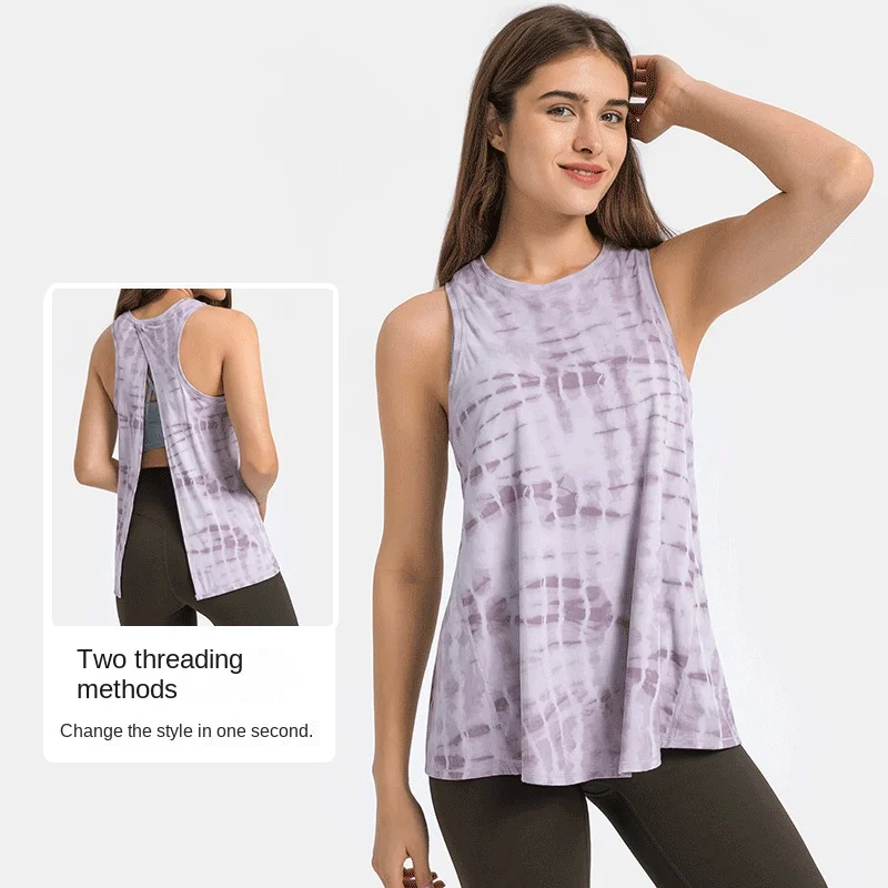 

Женский жилет со шнуровкой, телесного цвета, приятный на ощупь, с красивой спиной, свободная дышащая спортивная блузка для бега, рубашка, спо...