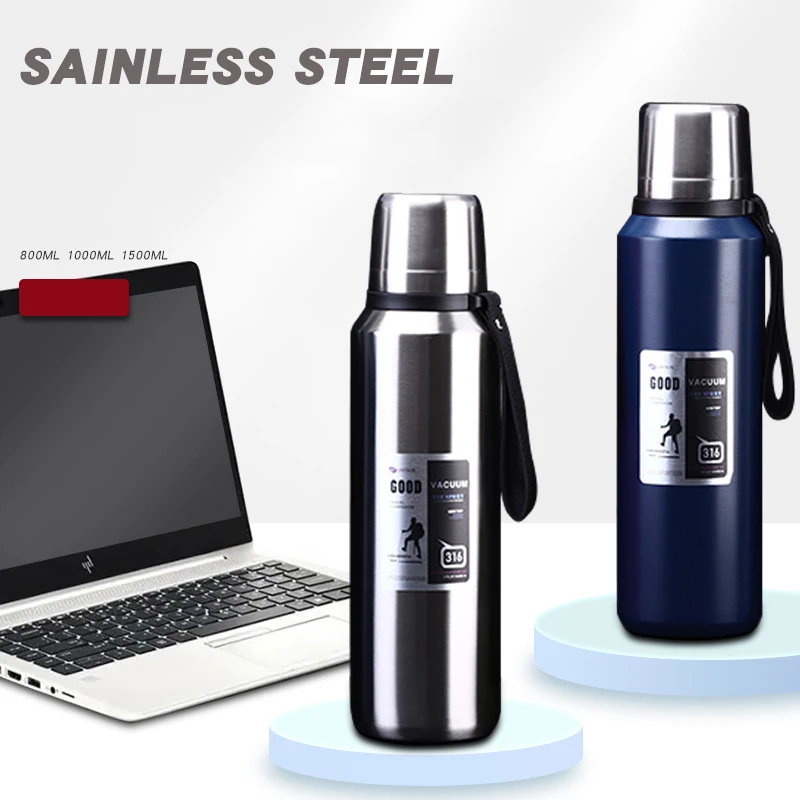 

Полностью стальной термос, чашка 304, нержавеющая сталь, вакуумный, для улицы, Мужская Студенческая чашка для воды, Спортивная термобутылка