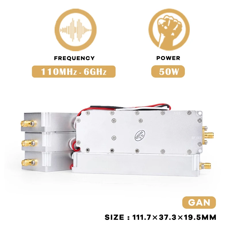 Модуль GaN 10 Вт-100 Вт с циркулятором 400-500 МГц 500-600 600-700 900-1000