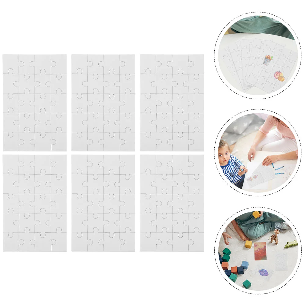 

6 комплектов, деревянные пазлы-пазлы