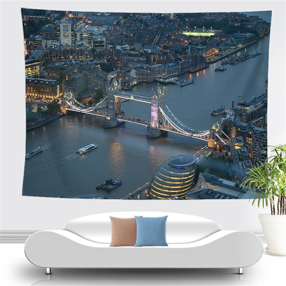 Scenic Spots and Historical Sites Tapestry Fashion Home Garden Decoration Background Cloth |