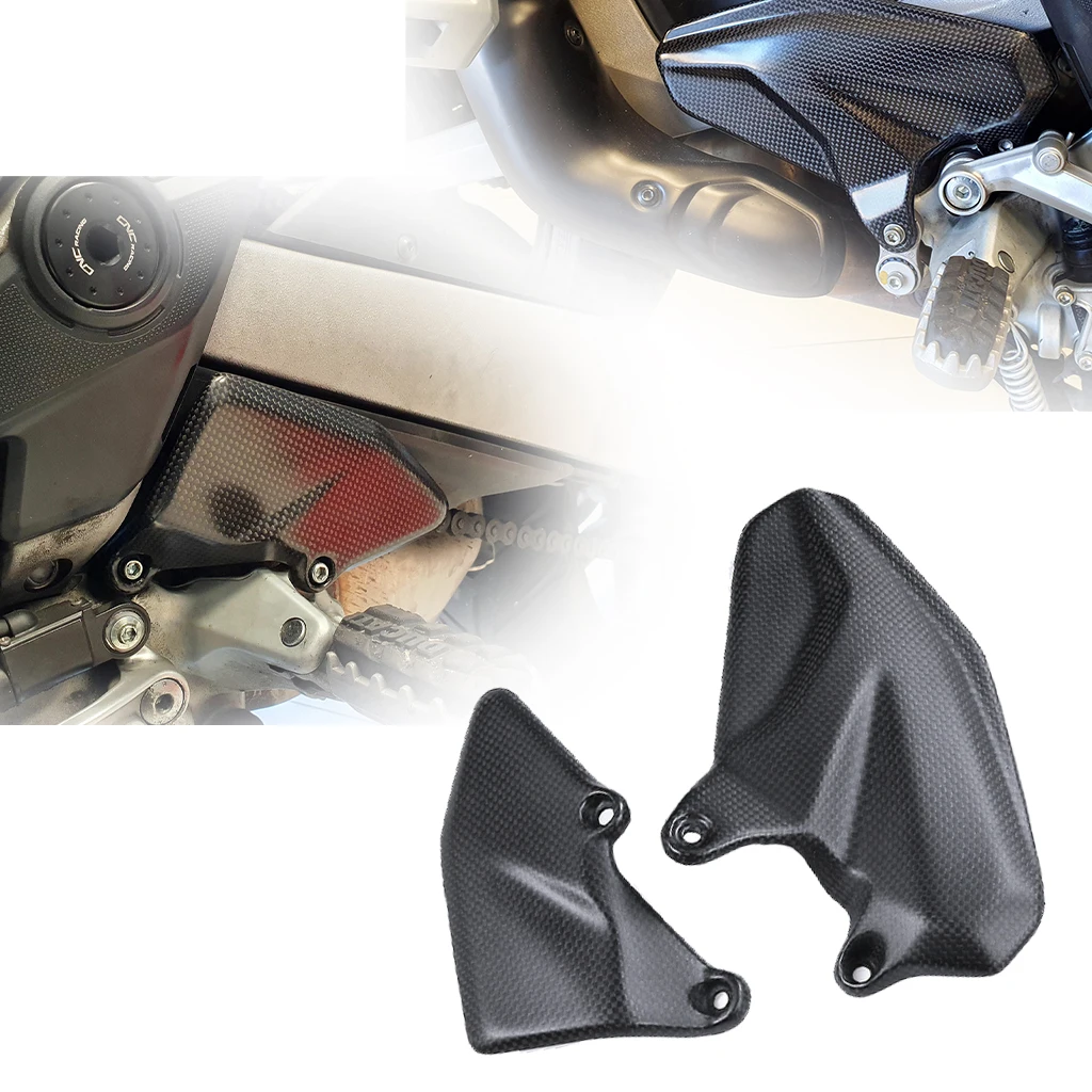 

CARBON HEEL GUARDS FOR DUCATI MULTISTRADA V4 IN MATT PLAIN WEAVE