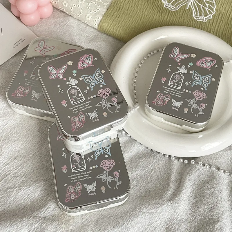 Ins портативный контейнер для контактных линз спутник ученический хранения