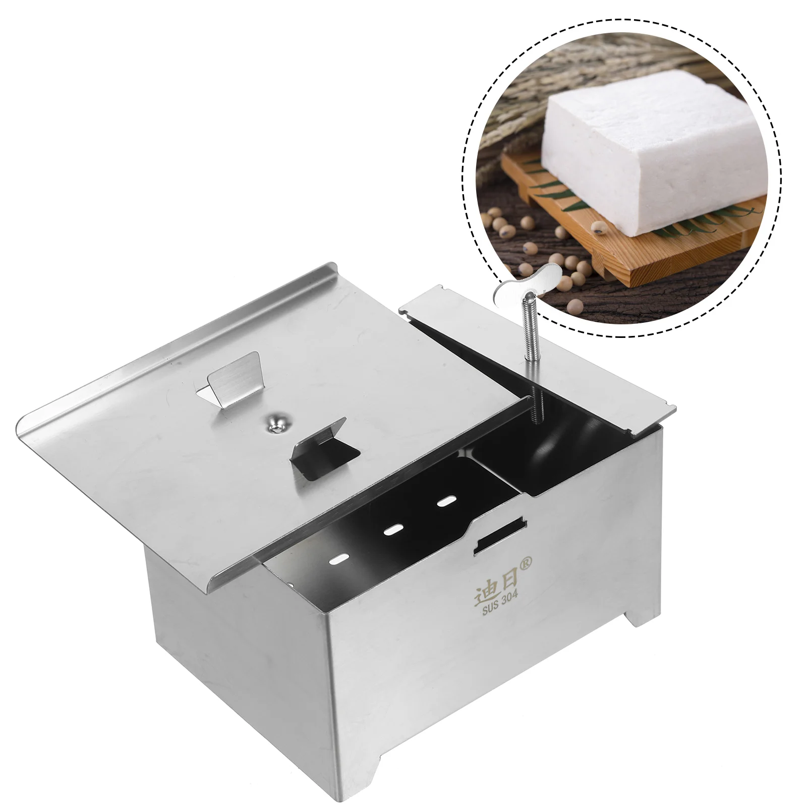 Форма для тофу традиционный пресс из нержавеющей стали удобный набор сыра